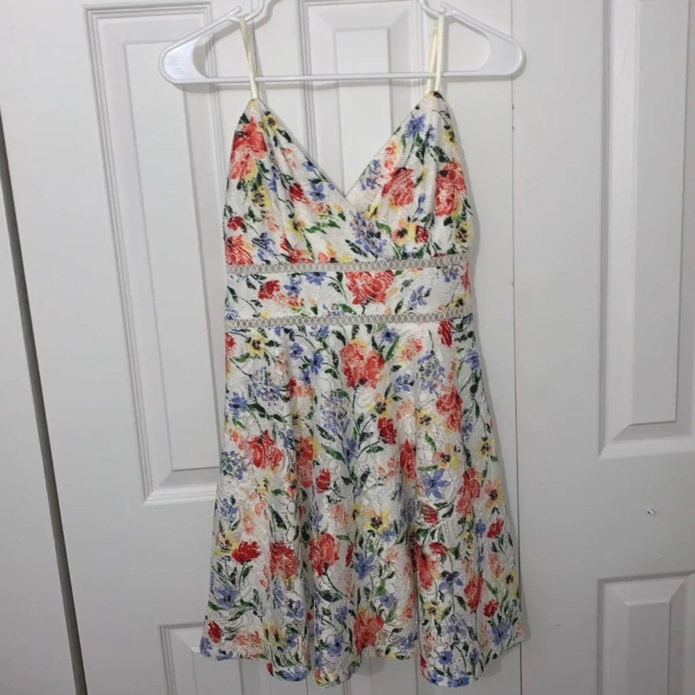 floral lace dress